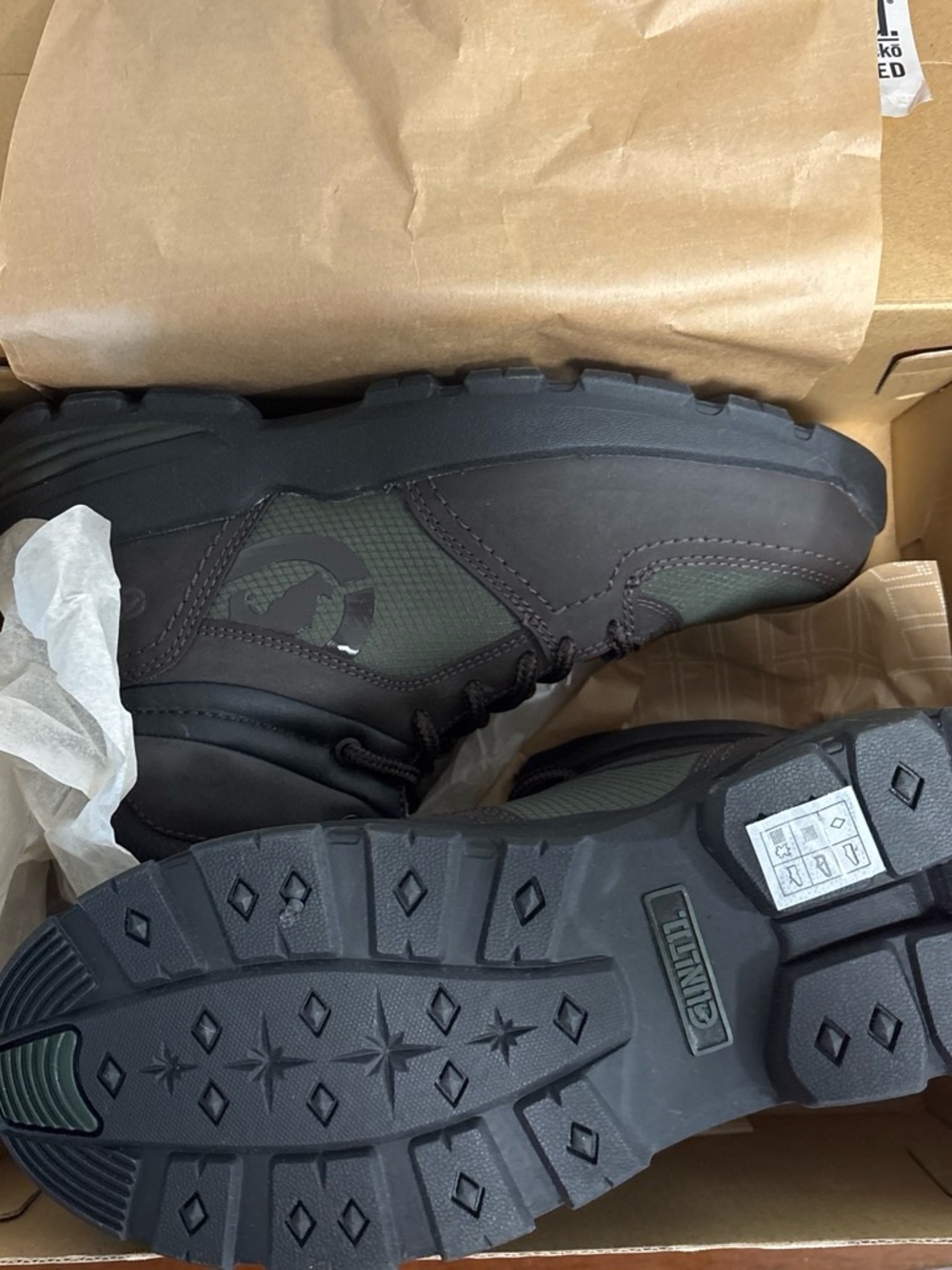 Ecko unltd. Hiking Boot in Black and Olive